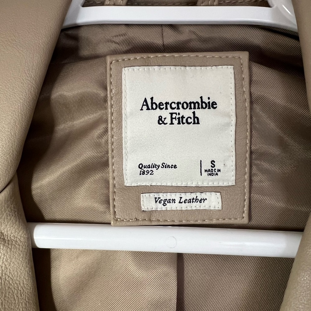 Abercrombie & Fitch Vegan Leather Moto Jacket - Picture 3 of 12